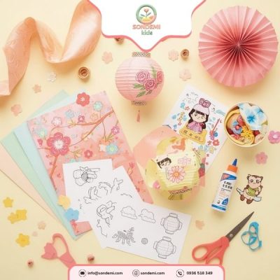 Bộ Làm Đèn Giấy Treo Tết - TT050