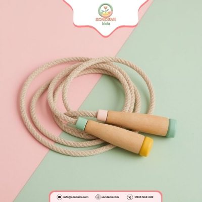 Dây Nhảy Ngắn Tay Cầm Gỗ - VD010